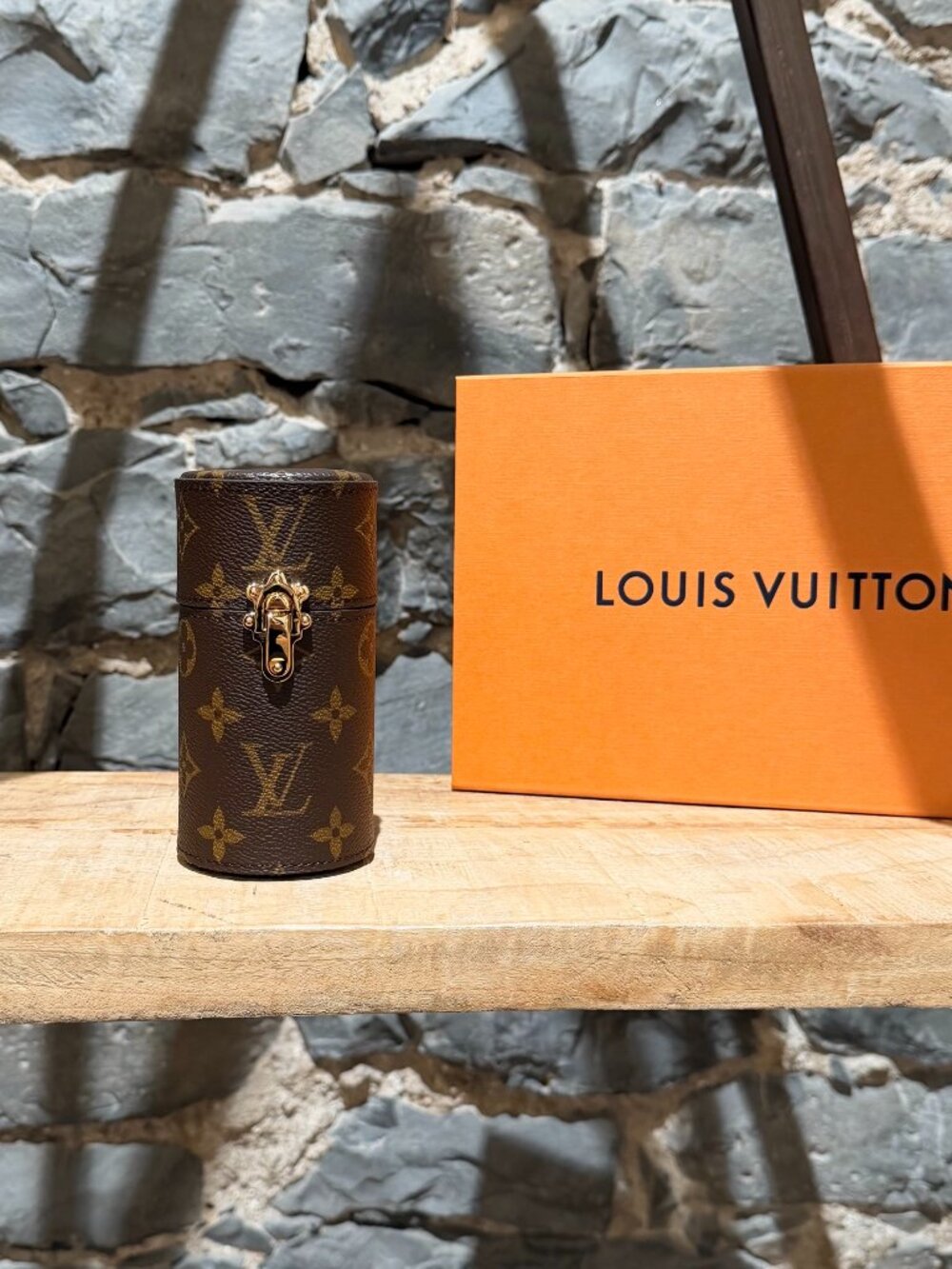 Louis Vuitton Brown Monogram Etui Parfum 100 ML Travel Case
